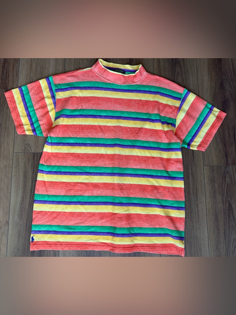 Vintage Ralph Lauren Country Multicolor Striped USA CP RL 90s Country Pony Large